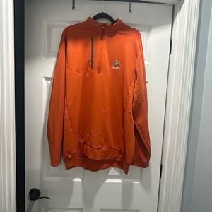 Antigua Crestwood Country Club Burnt Orange Golf Quarter Zip Pullover